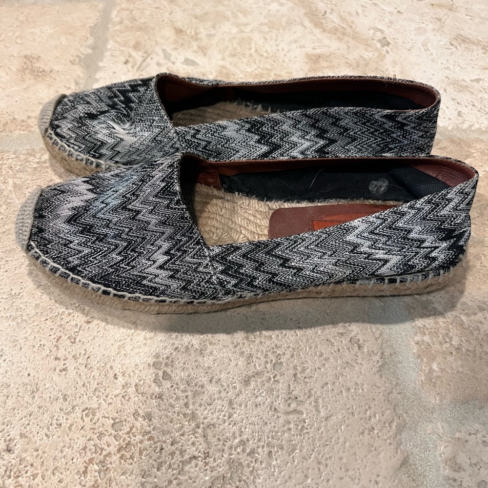 Missoni espadrilles. Size 38. Multicolor black and white.